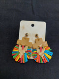 Handmade Cold Porcelain Earrings, Mexican Día de Muertos, Day of the Dead, Sugar skull.