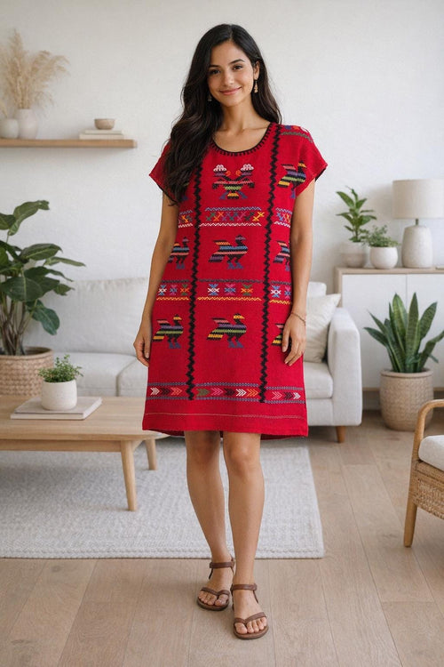 Backstrap Loom Huipil,  Mexican - Oaxacan dress.      O/S