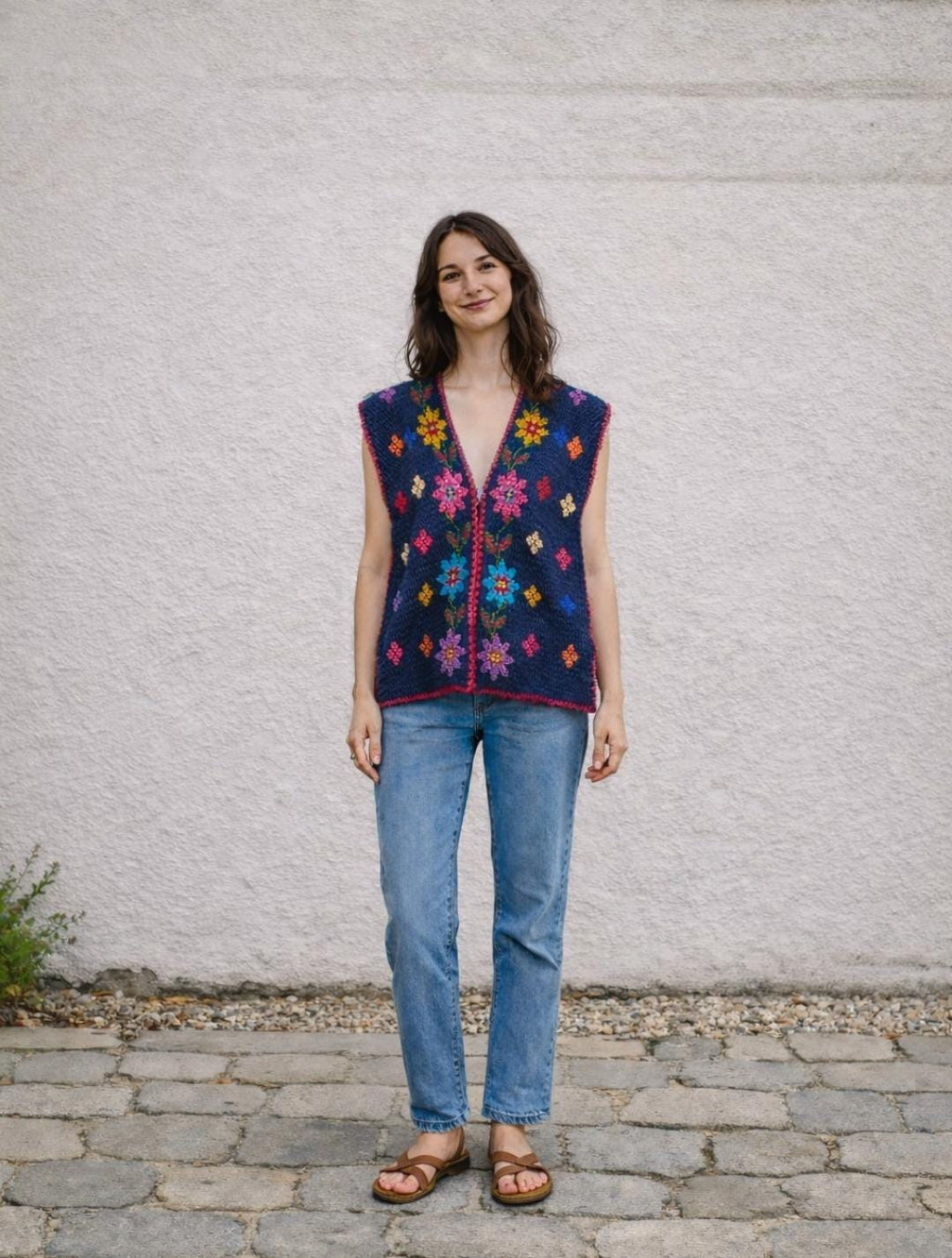 Embroidery Mexican top, blouse, Amuzgo top.     XS/S