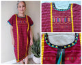 Triqui Handicrafted dress, Oaxacan Handmade Huipil, Embroidery Mexican dress,     O/S