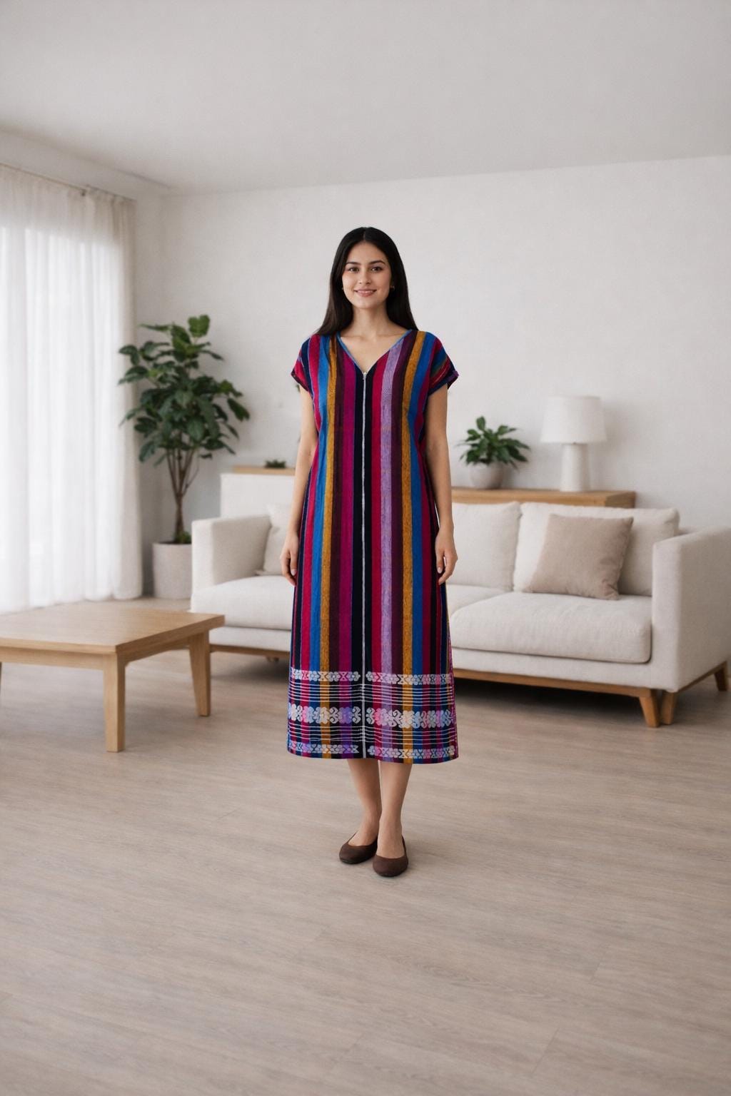 Backstrap loom huipil, Oaxacan dress.