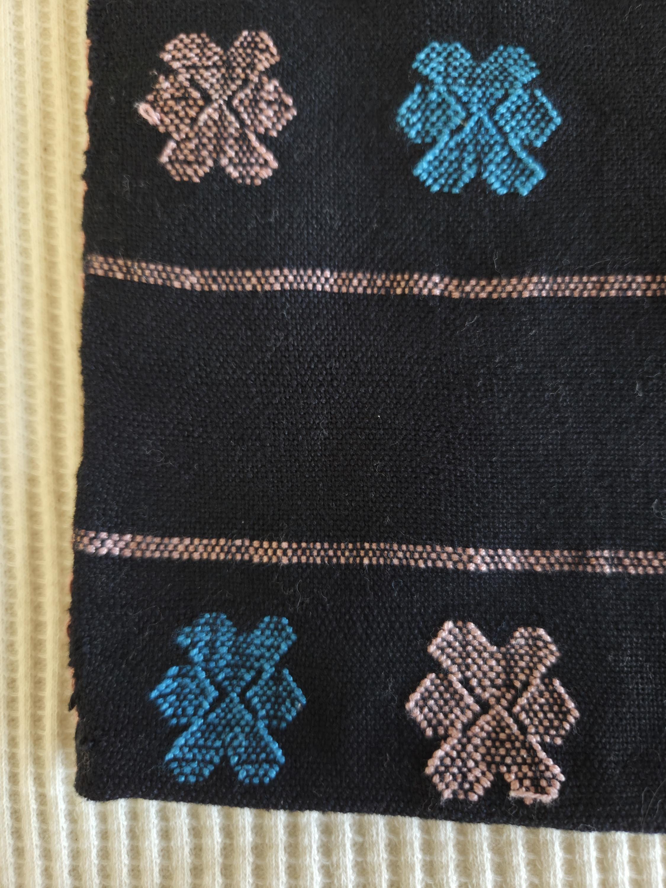 Handmade Backstrap Loom Huipil, Oaxacan Cotton Top, Amuzgo Embroidery