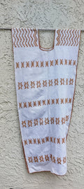 Handmade Oaxacan Huipil,  Mexican Handcrafted Dress, Embroidery dress, Backstrap Loom Weaving. O/S