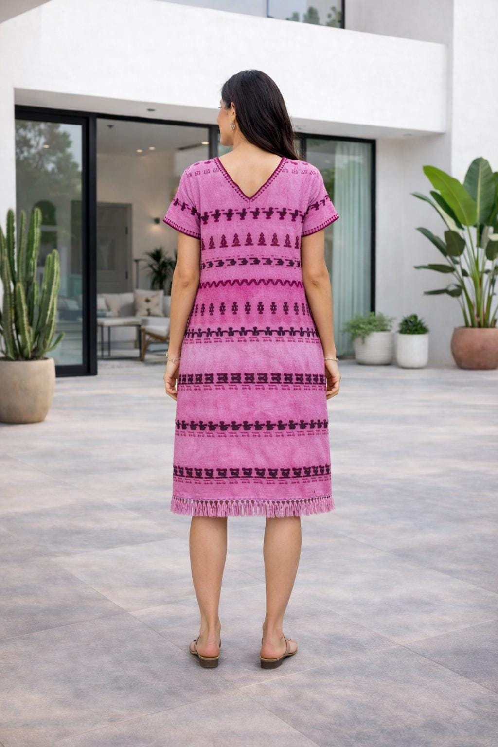 Oaxacan Huipil Dyed with Dactylopius coccus. O/S