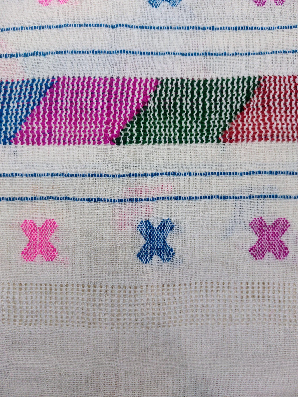 Backstrap loom Huipil, Amuzgo Huipil, Mexican Embroidery dress, Oaxacan dress  Handcrafted dress, Summer-spring, Multi color, Cotton S/M