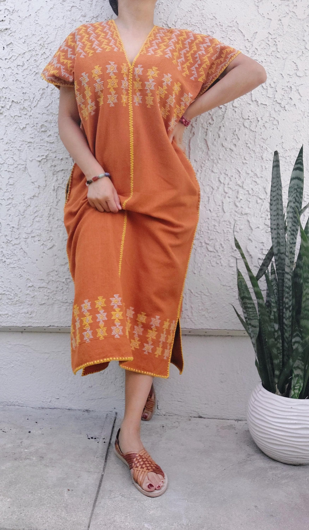 Handmade Huipil, San Juan Colorado, Mixteco dress, Embroidery Mexican dress, Oaxacan dress  S-M