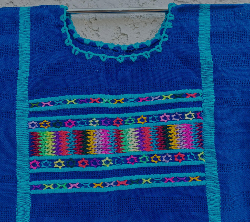 Backstrap loom Triqui dress,  Oaxacan Handmade Huipil, Embroidery Mexican dress,    S /M