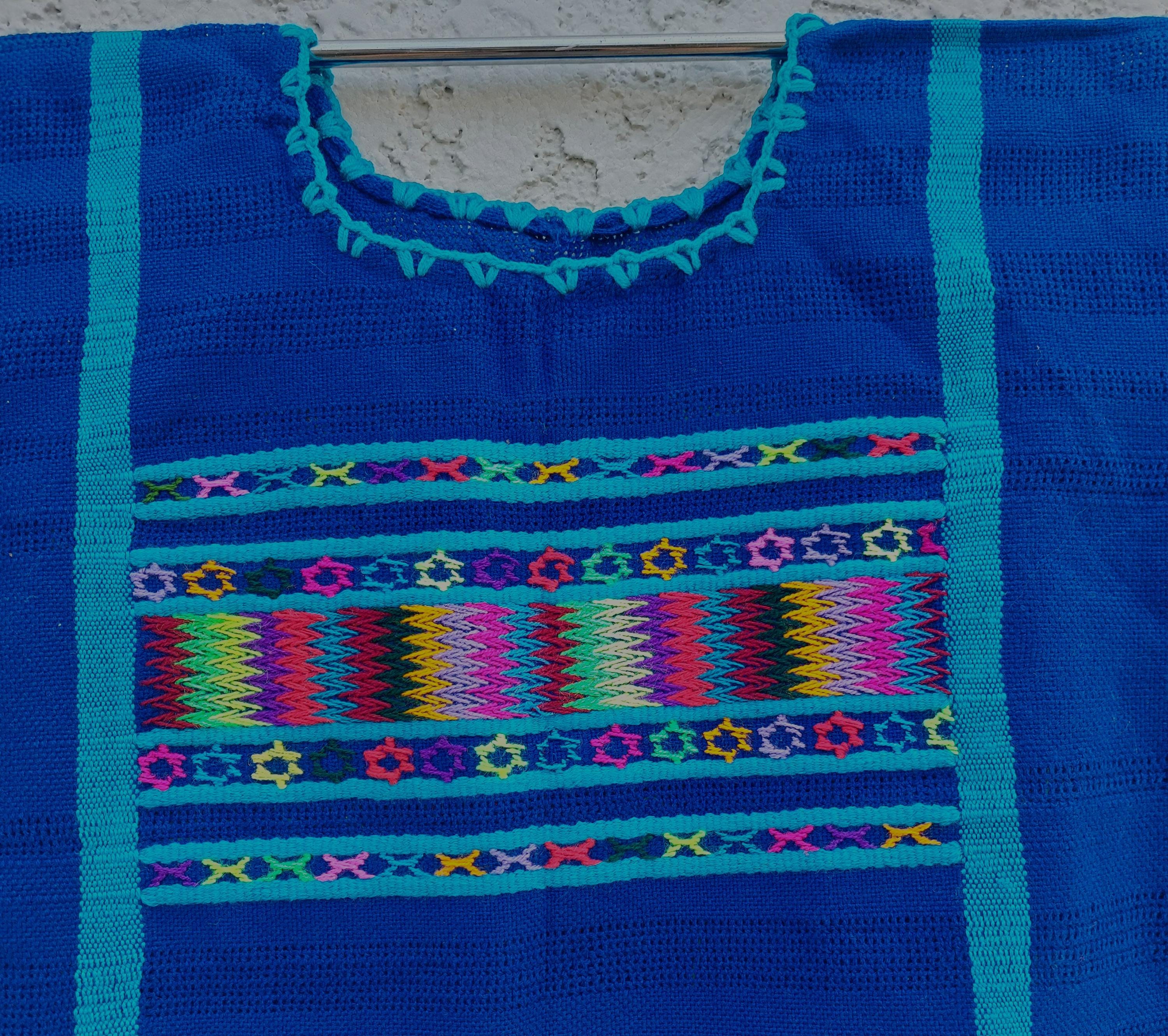 Backstrap loom Triqui dress,  Oaxacan Handmade Huipil, Embroidery Mexican dress,    S /M