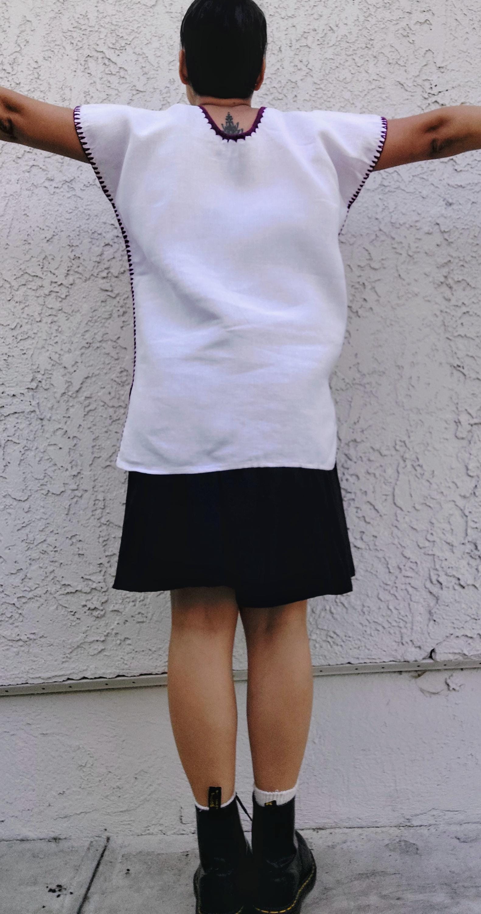 Oaxacan Embroidery blouse, Handmade- Artisian - Amuzgo.   S/M