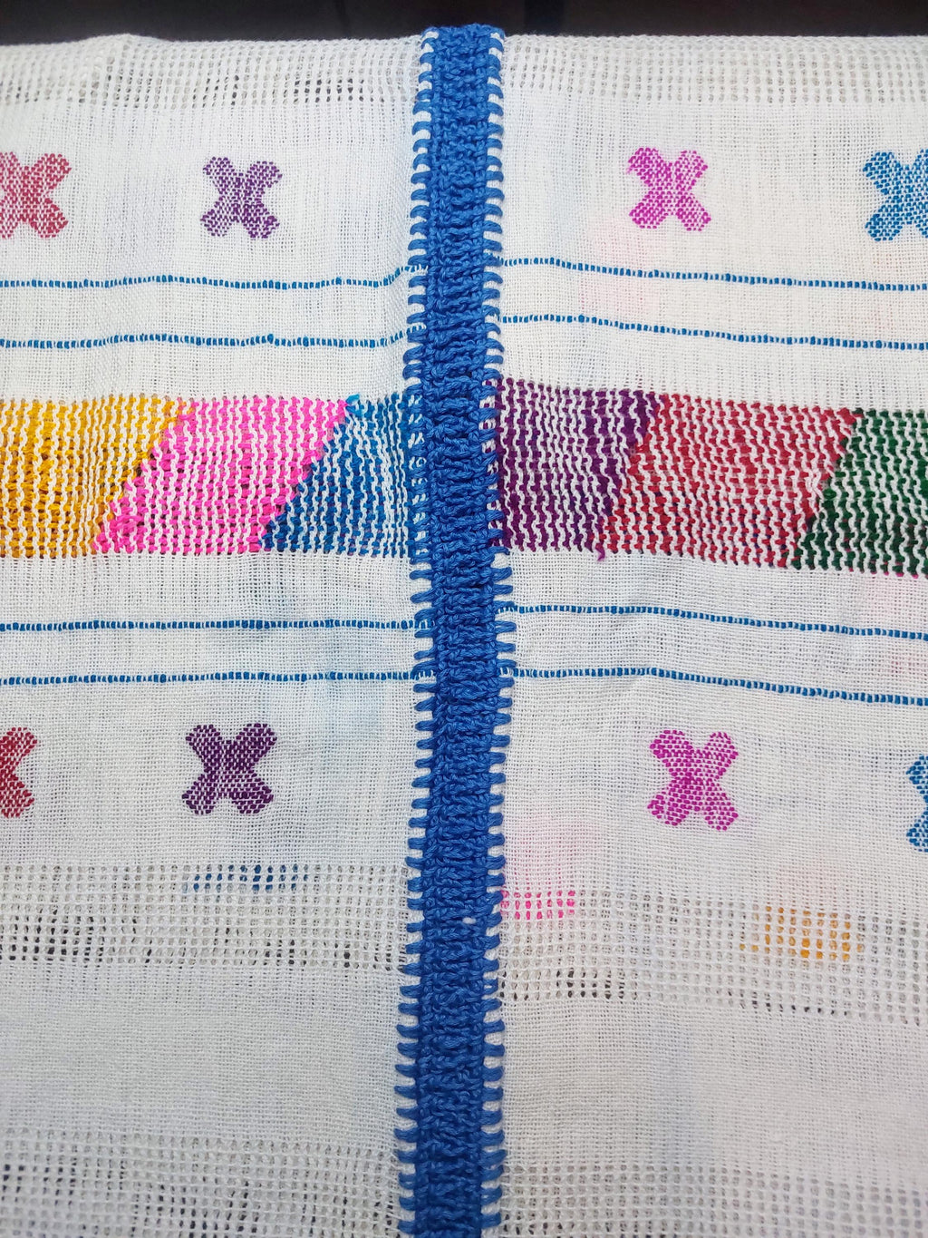 Backstrap loom Huipil, Amuzgo Huipil, Mexican Embroidery dress, Oaxacan dress  Handcrafted dress, Summer-spring, Multi color, Cotton S/M