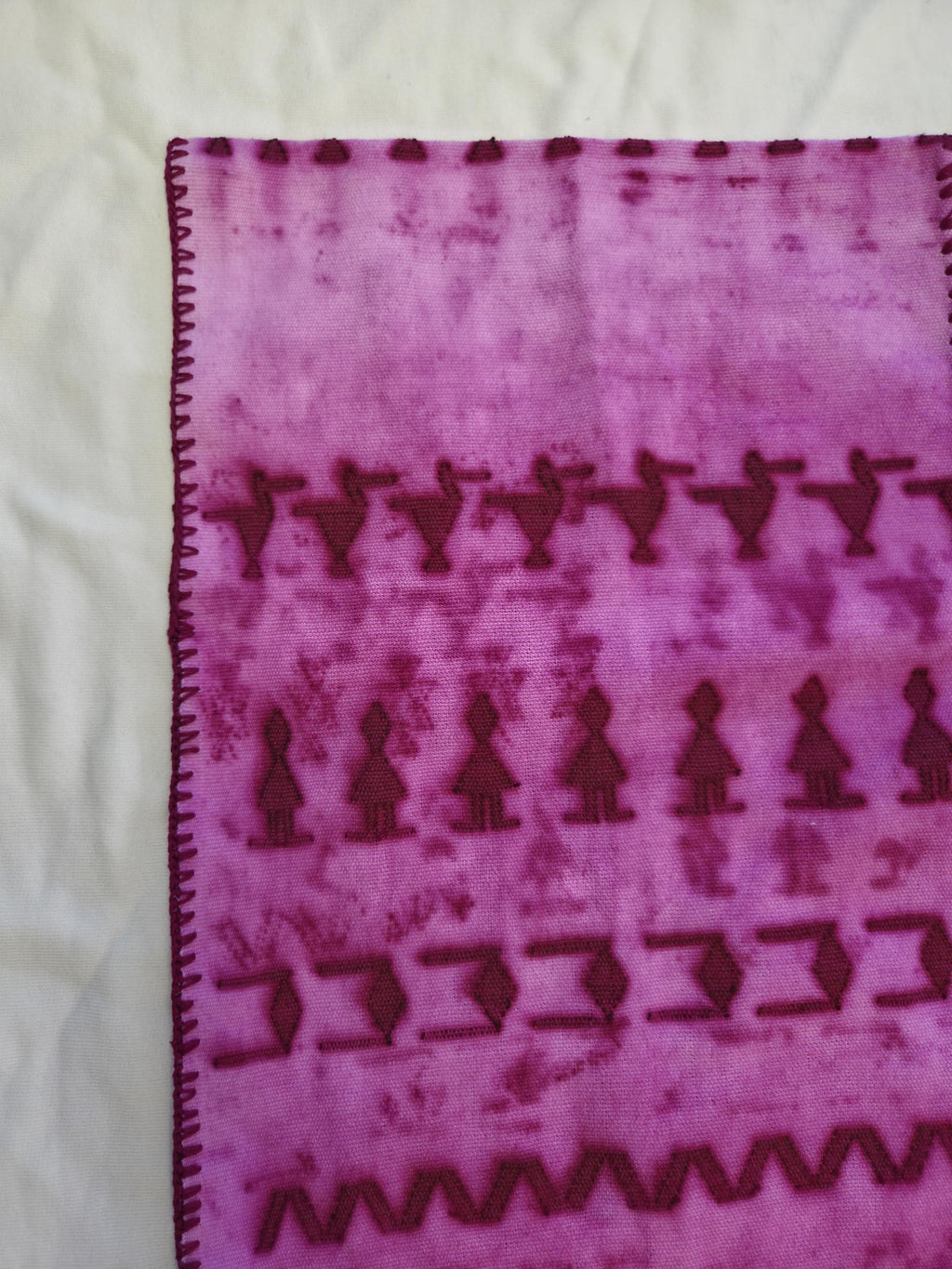 Oaxacan Huipil Dyed with Dactylopius coccus. O/S