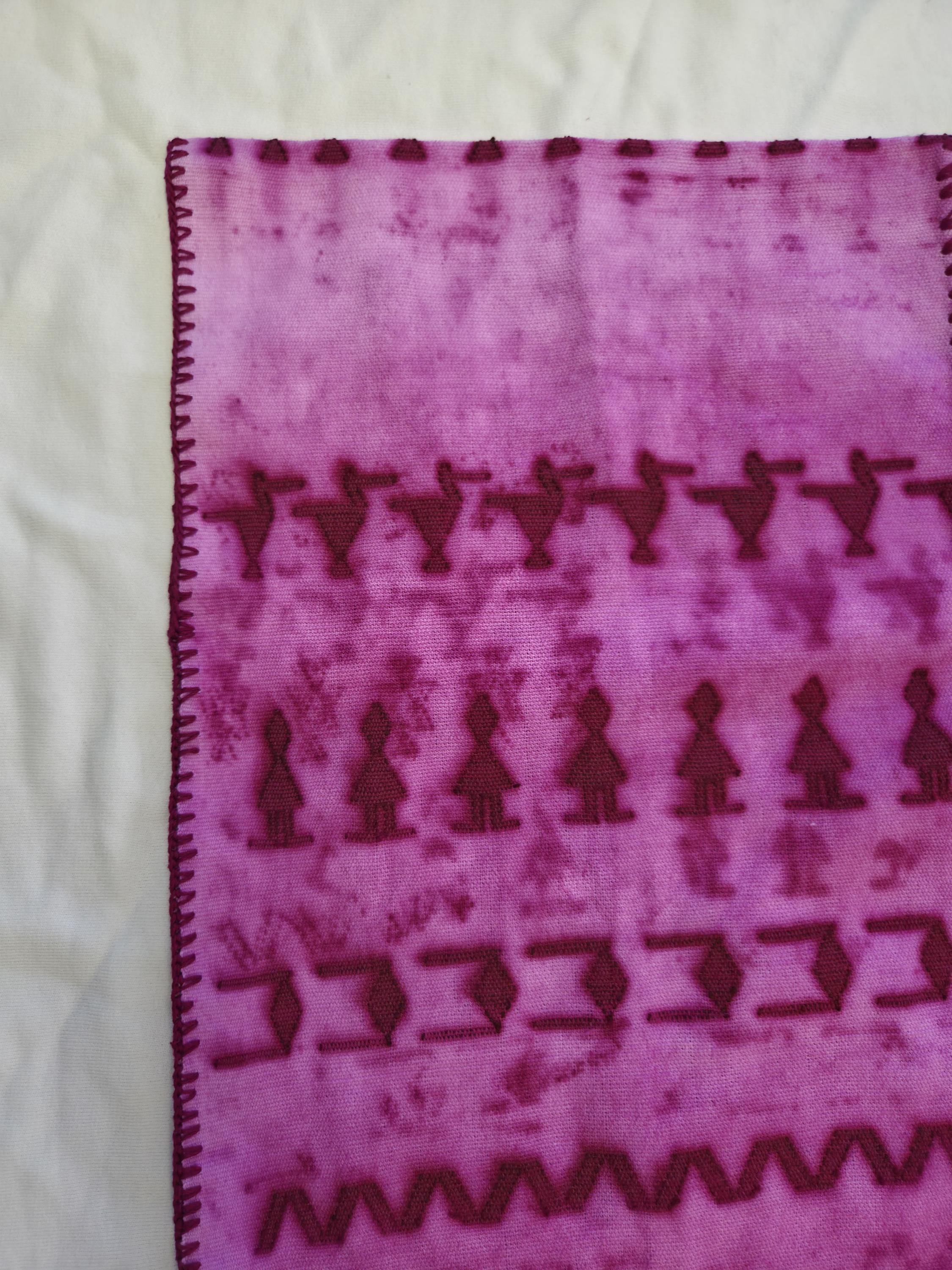 Oaxacan Huipil Dyed with Dactylopius coccus. O/S