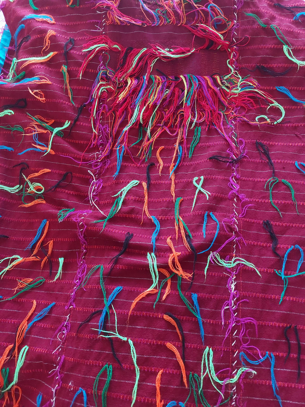 Triqui Handicrafted dress, Oaxacan Handmade Huipil, Embroidery Mexican dress,     O/S