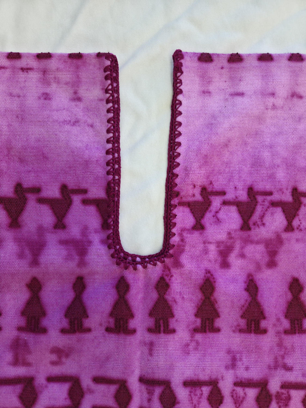 Oaxacan Huipil Dyed with Dactylopius coccus. O/S