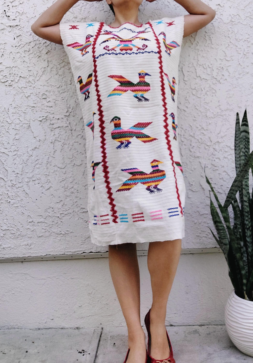 Backstrap loom dress, Oaxacan Huipil, Embroidery dress, handmade dress, artisian dress.