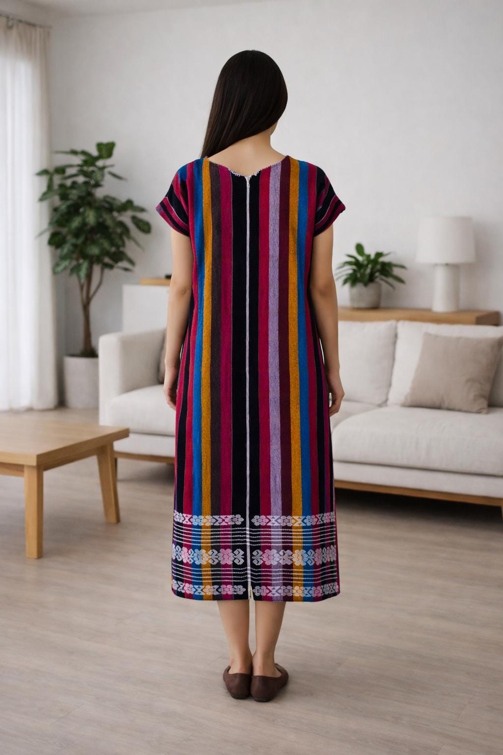Backstrap loom huipil, Oaxacan dress.
