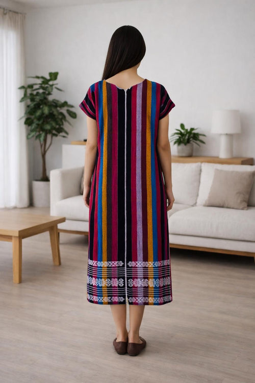 Backstrap loom huipil, Oaxacan dress.