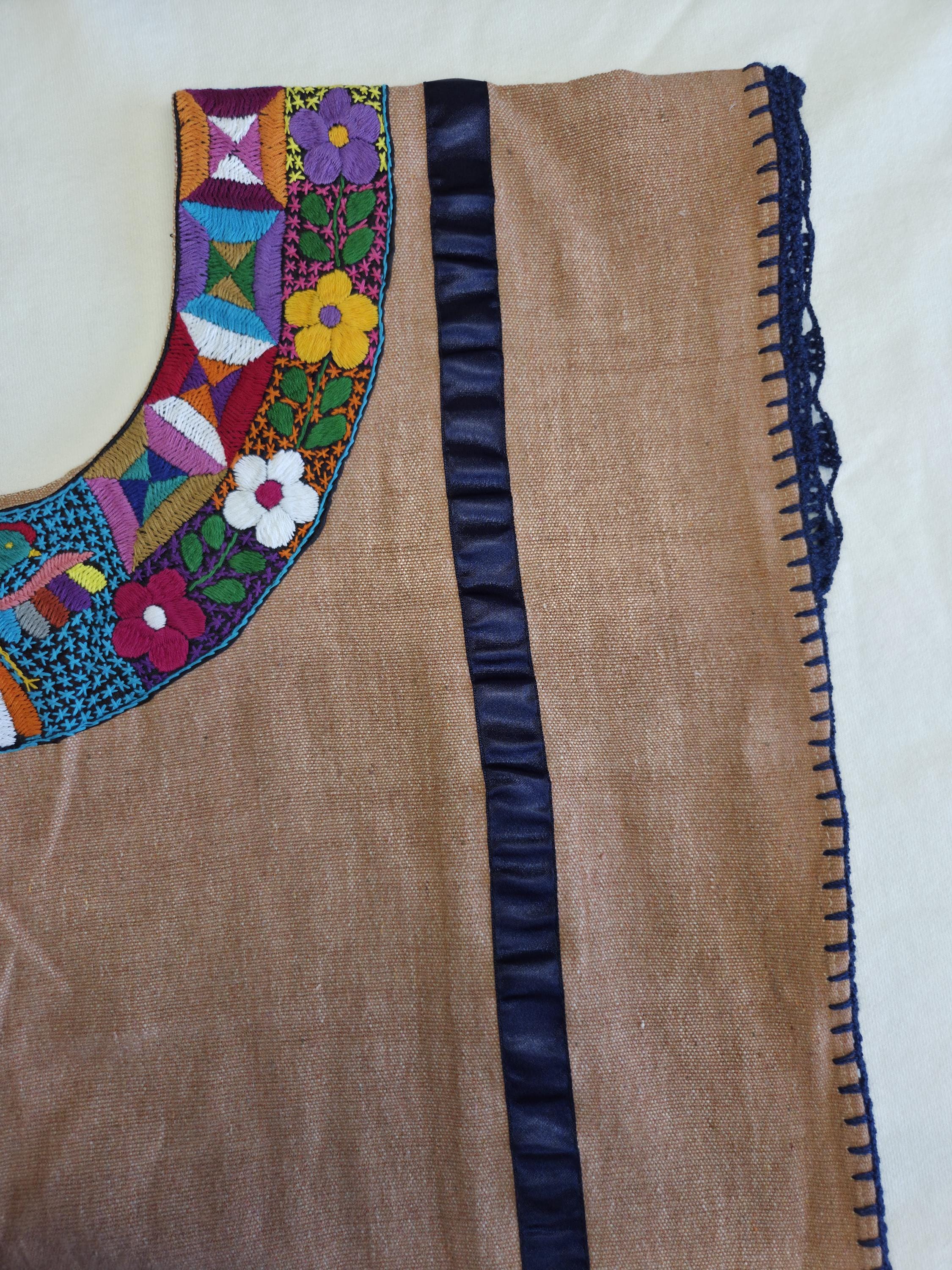 Short huipil, Natural Dye.  O/S